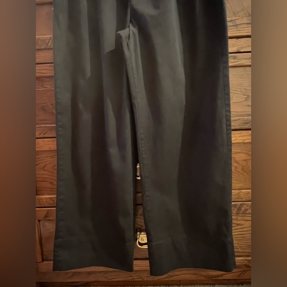 Everlane Wide Leg The Easy Pull On Black Organic Cotton Pants Sz 12 EUC - Picture 10 of 15